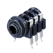 REAN NYS218 6.35mm 1/4" Stereo Insulated Socket Jack PCB Long Pins