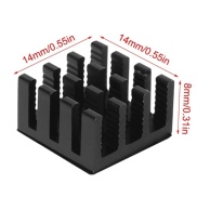 Black Heatsink Aluminum 14*14*8cm