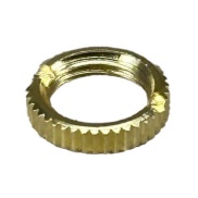 Gold nut for 3.5mm Phone Jack M6x0.5