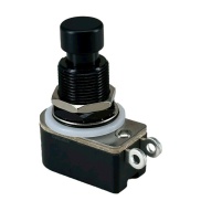 SPST Momentary Push Button Stomp Foots / Pedal Switch Black Shaft 