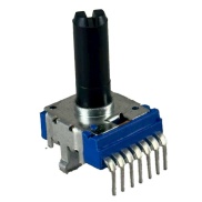 TAYDA 50K OHM Linear Taper Potentiometer D Shaft PCB 14mm Dual gang Center detent 