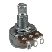 TAYDA 10K OHM Linear Taper Potentiometer Spline Shaft Solder Lugs
