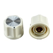 Cream Moog Knob 16x21mm Shaft 6.4mm