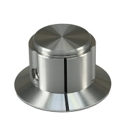 Silver Aluminum with Line mark 28x16mm Shaft 6.4mm