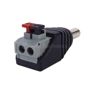 DC Power male Jack Push Button 2 Pin Terminal 5.5x2.1mm