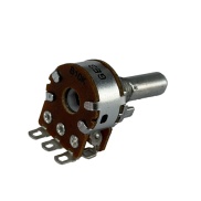 10K OHM Linear Dual Taper Potentiometer Solder Lugs Round 20mm Shaft Dia: 6.00mm