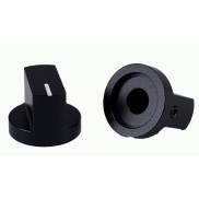 Aluminum Davies 1510 Black Knob Shaft Hole 6.35mm