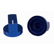 Aluminum Davies 1510 Clone Blue Knob Shaft Hole 6.35mm