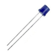 FLAT TOP Blue LED 5mm Diffuse Lens