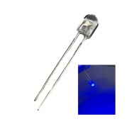 5mm Oval Blue LED Water clear Lens