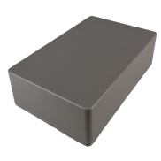 1590D Style Aluminum Diecast Enclosure Matte Brown Sand Texture