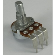 100K OHM Linear Taper Potentiometer D Shaft PCB Mount