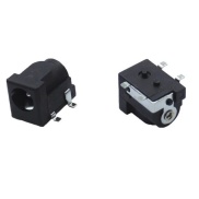 SMD DC Power Jack 2.1mm Black 