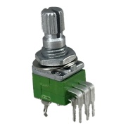10K OHM Linear Dual Taper Potentiometer Spline Shaft PCB Mount 9mm