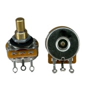 TAYDA 500K OHM LOGARITHMIC Taper Potentiometer Solder Lugs Round Shaft Dia: 6.35mm