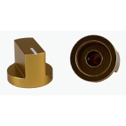 Aluminum Davies 1510 Gold Knob Shaft Hole 6.35mm