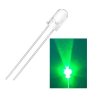 LED 5mm Green Flashing Water Clear 