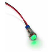 Green color Waterproof Metal indicator Light 12V with Cable