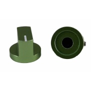 Aluminum Davies 1510 Clone Green Knob Shaft Hole 6.35mm