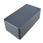 1590BS Style Aluminum Diecast Enclosure Matte Gray Hammer