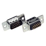 D-SUB CONNECTOR 15 PINS MALE 3 ROWS SOLDER TYPE