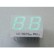 LED Display 7 Segment 2 Digit 0.56 inch Common Cathode Hi Green