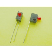 Housing LED Round 3 mm Red Diffuse Lens LED