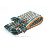 Premium Jumper Wires AWG24 Male / Male 200mm Pack of 40