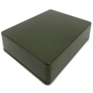 1590BB2 Style Aluminum Diecast Enclosure MATTE ARMY GREEN