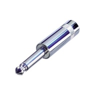REAN NYS201 6.35mm 1/4" Mono Metal Jack Plug