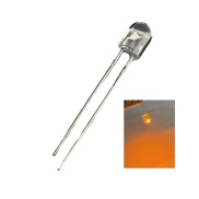 5mm Oval Orange LED Water Clear Lens