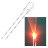 LED 5mm Orange Flashing Water Clear 