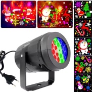 RGB Christmas LED Laser Projector 16 kinds patterns with EU plug