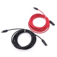 1 Pair 12AWG Male and Female Solar Panel Extension cable 2M 