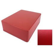 1590BB2 Style Aluminum Diecast Enclosure MATTE RED SAND TEXTURE