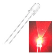 LED 5mm Red Flashing Water Clear 