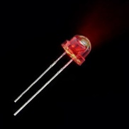 LED 4.8mm Red Color Water Clear Lens 