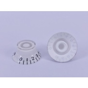 KN-2613 White Gibson Style Knob with Black numbers 0 to 10