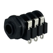REAN NYS212 6.35mm 1/4" Stereo Insulated Socket Jack Solder Lug