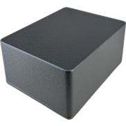1590C Style Aluminum Diecast Enclosure MATTE BLACK SAND TEXTURE