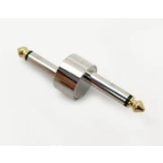 6.35mm 1/4" Plug Mono Male to Male Coupler Connector Z Type Silver Plated