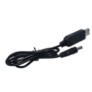 9V USB Power to 2.1x5.5mm Male Connector Cable