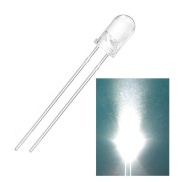 LED 5mm White Flashing Water Clear 