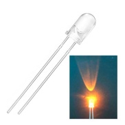 LED 5mm Yellow Flashing Water Clear 