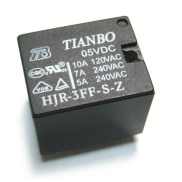 Mini Relay SPDT 5 Pins 5VDC 10A 120V Contact