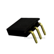 3 Pin 2.54mm Single Row Right Angle Female Pin Header