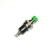 Push Button Momentary Panel Mount Green Knob SPST-NO