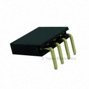 4 Pin 2.54mm Single Row Right Angle Female Pin Header