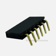 6 Pin 2.54mm Single Row Right Angle Female Pin Header