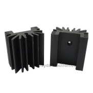 Heat Sink TO-220 14 Fins 25mm Aluminium Black